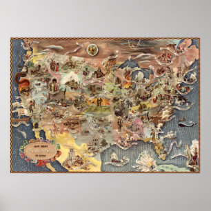 Bohrod's Amerika, seine Geschichte Poster