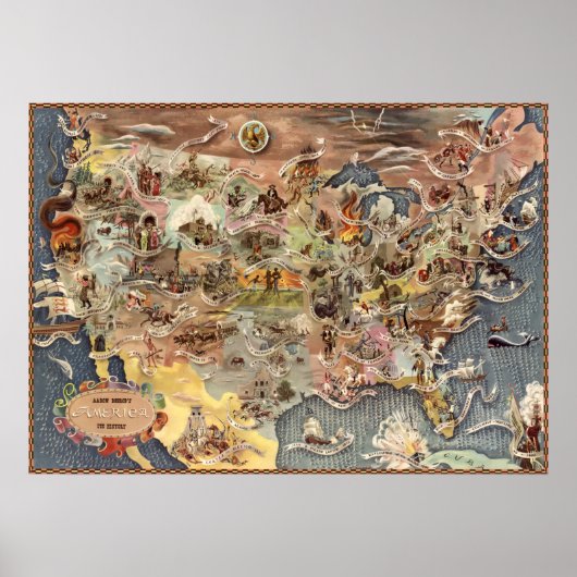 Bohrod's Amerika, seine Geschichte Poster (Vorne)