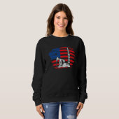 Bohrturm Amerika I Ölbohrturmbohrer Sweatshirt (Vorne ganz)