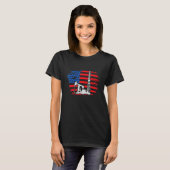 Bohrturm Amerika I Ölbohrturmbohrer T-Shirt (Vorne ganz)