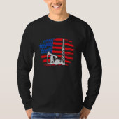Bohrturm Amerika I Ölbohrturmbohrer T-Shirt (Vorderseite)