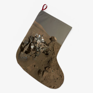 Bohrung Mars Curiosity Rote Marskulisse Großer Weihnachtsstrumpf