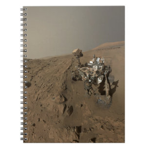 Bohrung Mars Curiosity Rote Marskulisse Notizblock