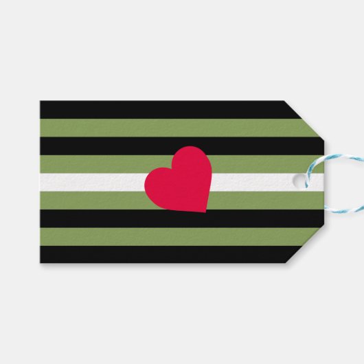 Boi Pride Flag Geschenkanhänger (Vorderseite (Horizontal))