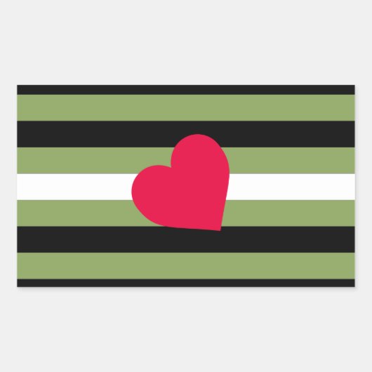 Boi Pride Flag Rechteckiger Aufkleber (Vorderseite)