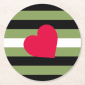 Boi Pride Flag Runder Pappuntersetzer (Vorderseite)