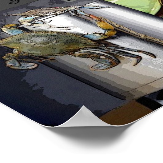 Boil Em Crabs Poster (Ecke)