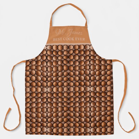 Boiled Eier Bester Koch je Name Funny Apron hinzuf Schürze (Vorderseite)