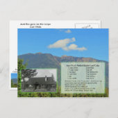 Boiled Raisin Loaf Cake Rezept Postkarte (Vorne/Hinten)