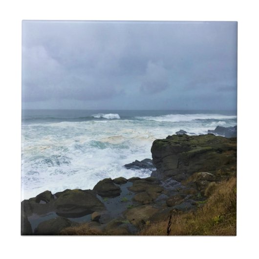 Boiler Bay Staat Wayside, Depoe Bay, Oregon Fliese (Vorderseite)