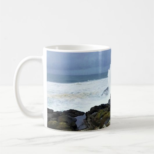 Boiler Bay Staat Wayside, Depoe Bay, Oregon Kaffeetasse (Links)