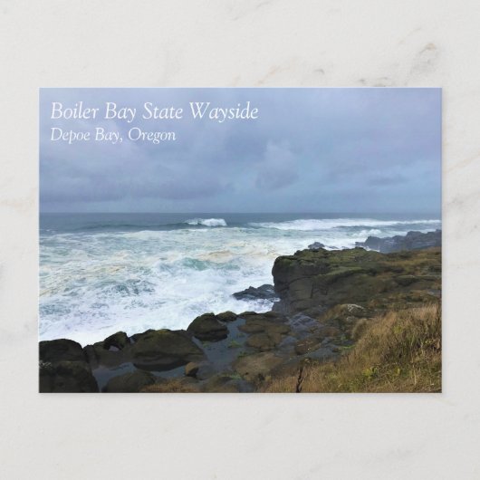 Boiler Bay Staat Wayside, Depoe Bay, Oregon Postca Postkarte (Vorderseite)