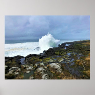 Boiler Bay Staat Wayside, Depoe Bay, Oregon Poster