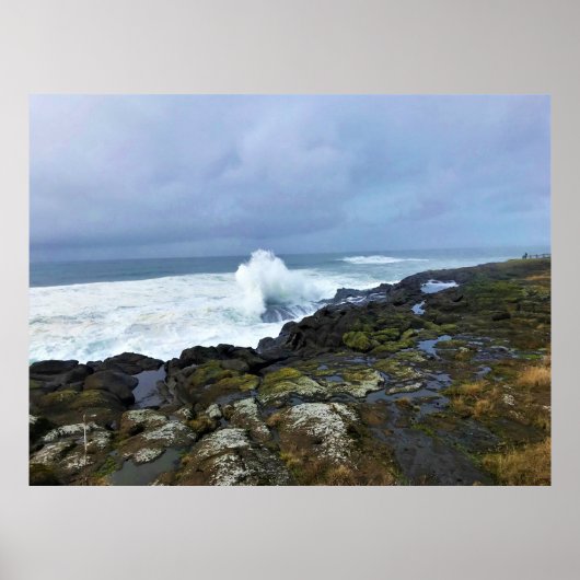 Boiler Bay Staat Wayside, Depoe Bay, Oregon Poster (Vorne)