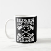 Boilermaker Gewerkschaft Boilermaker Kaffeetasse (Links)