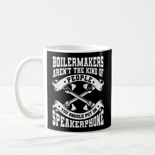 Boilermaker Gewerkschaft Boilermaker Kaffeetasse (Links)