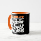 Boilermaker Ich versuche, die Dinge lustiges Spric Tasse (Vorderseite Links)