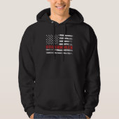Boilermaker USA Flag Profession Retro Job Title Hoodie (Vorderseite)