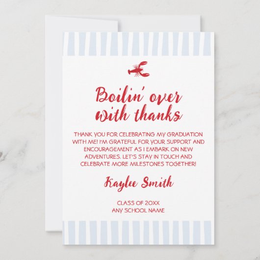 Boilin’ Over mit dem Foto von Danke Crawfish Absch (Rückseite)