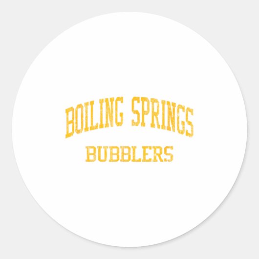 Boiling Springs High School Hs Boiling Springs Pa Runder Aufkleber (Vorderseite)