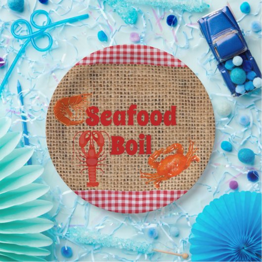 Boilpapier-Platte für Meeresfrüchte Pappteller (Party)