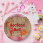 Boilpapier-Platte für Meeresfrüchte Pappteller (Party)