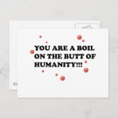 Boils Postkarte (Vorne/Hinten)