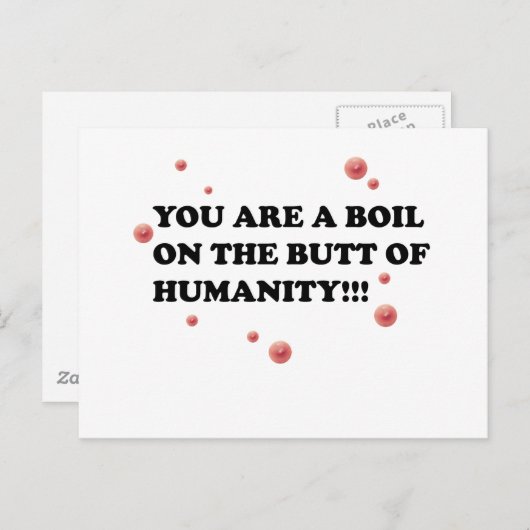 Boils Postkarte (Vorne/Hinten)