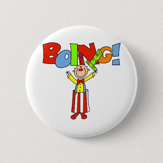 Boing Clown Button (Vorderseite)