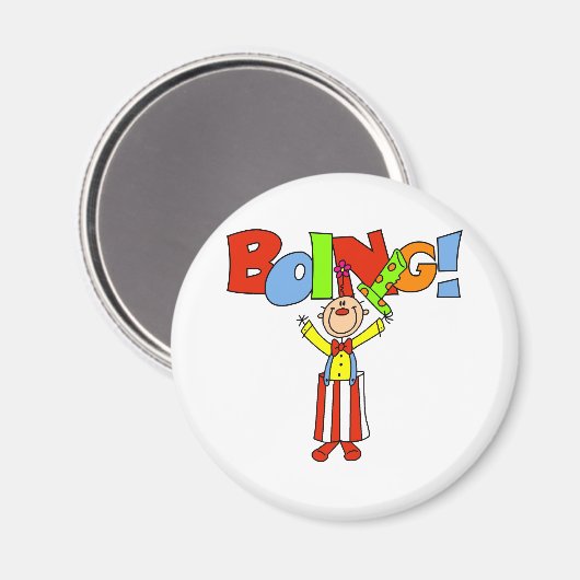 Boing Clown Magnet (Vorderseite/Rückseite)
