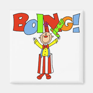 Boing Clown T-Shirts und Geschenke Magnet