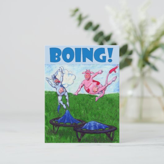 Boing! Postkarte (Stehend Vorderseite)