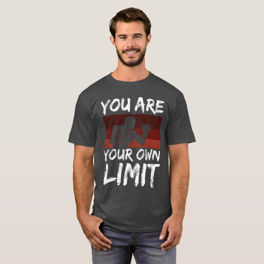 Boing Sport Saying You Are Your Limit Mindset frie T-Shirt (Vorne ganz)
