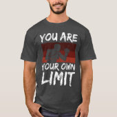Boing Sport Saying You Are Your Limit Mindset frie T-Shirt (Vorderseite)