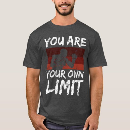 Boing Sport Saying You Are Your Limit Mindset frie T-Shirt (Vorderseite)