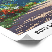 Bois de Bolougne Paris Poster (Ecke)