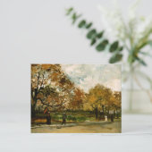 Bois de Boulogne, People Walking, Vincent van Gogh Postkarte (Stehend Vorderseite)