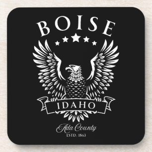 Boise Ada Landkreis Idaho Vintag Eagle Getränkeuntersetzer