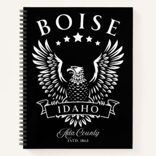 Boise Ada Landkreis Idaho Vintag Eagle Notizblock