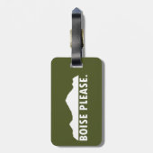 Boise bitte gepäckanhänger (Rückseite vertikal)