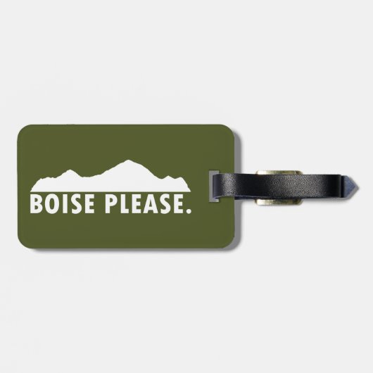 Boise bitte gepäckanhänger (Rückseite horizontal)