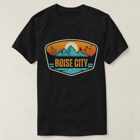 Boise City, Idaho T-Shirt (Design vorne)