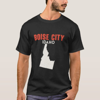 Boise City Idaho USA Staat Amerika Reisen Idahoan T-Shirt