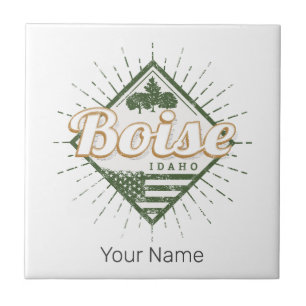 Boise City Idaho Vereinigte Staaten Vintage USA Ba Fliese