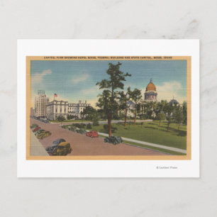 Boise, ID - Aussicht auf Hauptstadt Park & Umgebun Postkarte