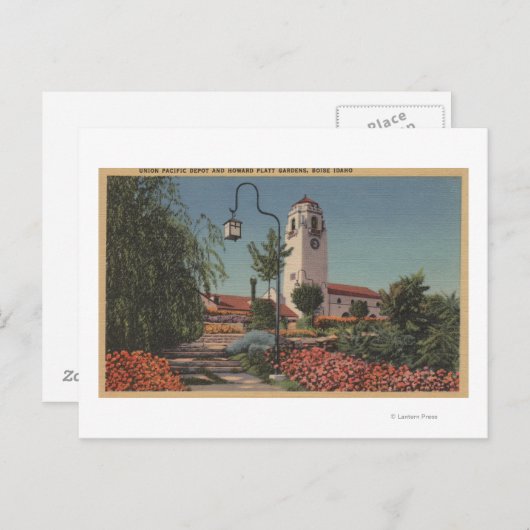 Boise, ID - View of Gewerkschaft Pacific Postkarte (Vorne/Hinten)