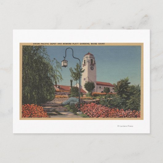 Boise, ID - View of Gewerkschaft Pacific Postkarte (Vorderseite)