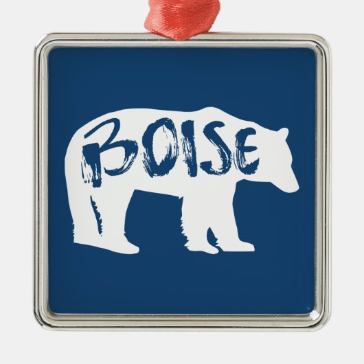 Boise Idaho Bear Ornament Aus Metall (Vorne)