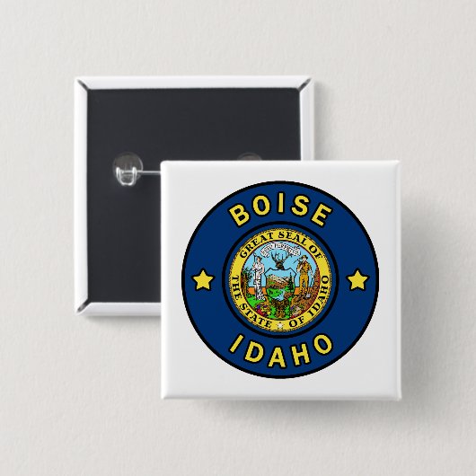 Boise Idaho Button (Vorne & Hinten)