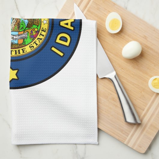 Boise Idaho Geschirrtuch (Viertel Falte)